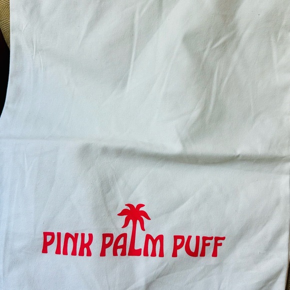 Pink Palm Puff Hoodie with Red Graphic Design- authentic with dust bag and box. - Picture 3 of 5